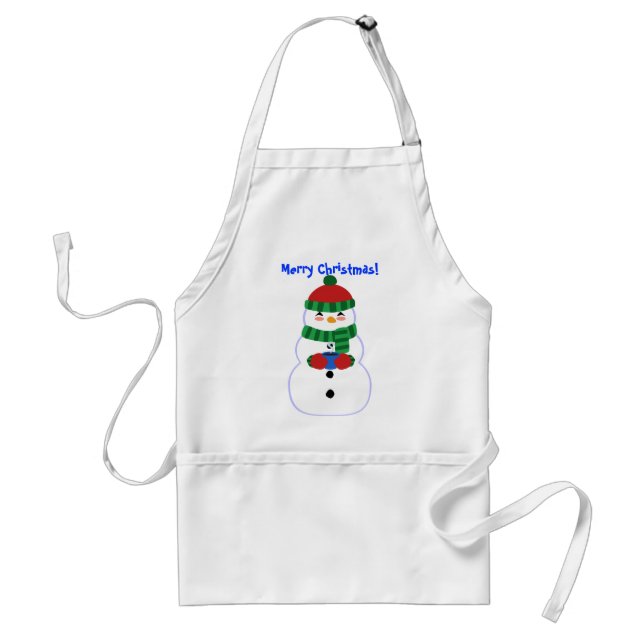 Happy Snowman Apron (Front)