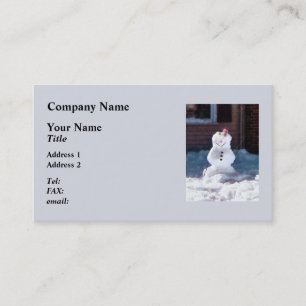 Happy Snowman Business Card