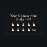 Happy Snowman Christmas Loyalty Card<br><div class="desc">Step into Christmas with a cute festive loyalty card. This happy snowman loyalty card is sure to be a hit over the holiday period.</div>
