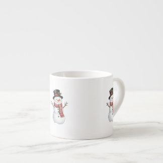 Happy Snowman Espresso Cup