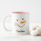 Happy Snowman Face Eyelashes Pink Name