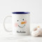 Happy Snowman Face Personalised Name Holiday