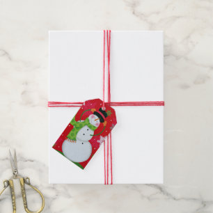 Happy Snowman Gift Tags