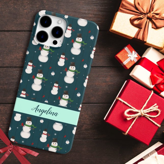 Happy Snowman Holiday iPhone / iPad case (Creator Uploaded)