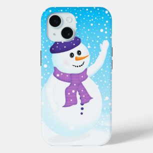 Happy Snowman iPhone 15 Case-Mate Case