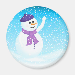 Happy Snowman Magnet