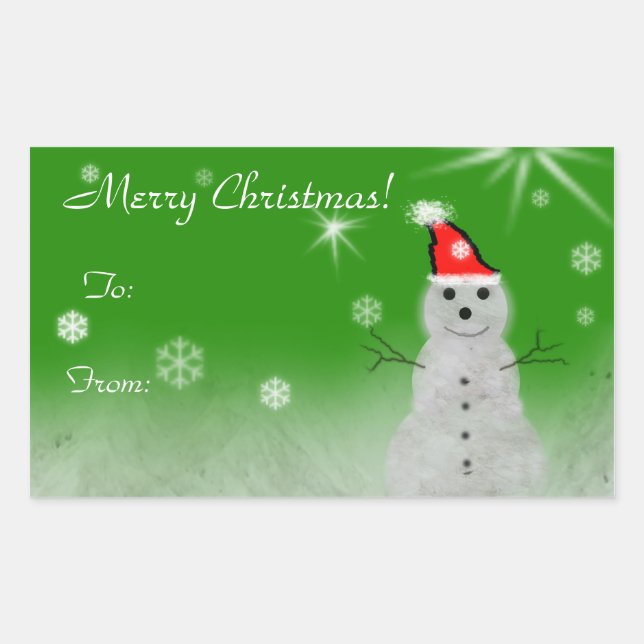Happy snowman stickers (Front)