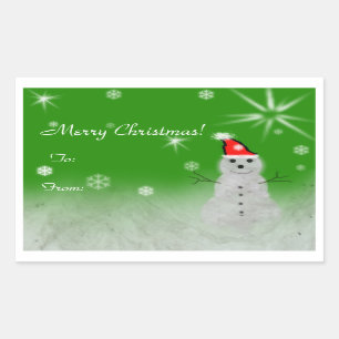 Happy snowman stickers