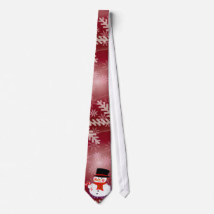 Happy Snowman Tie
