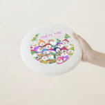 Happy Snowmans Christmas Frisbee<br><div class="desc">Christmas Frisbee with Happy Snowmans Merry Christmas Party Funny Drawing Cartoon Snowman and Text - Choose / Add Your Unique Text / Font / Colour - Make Your Special Frisbees Gift - Resize and move or remove and add elements / image with customisation tool ! - Drawing and Design by...</div>