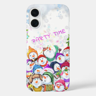 Happy Snowmans Christmas iPhone Case