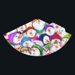 Happy Snowmans Christmas Party Hat<br><div class="desc">Christmas Party Hats with Happy Snowmans Merry Christmas Party Funny Drawing Cartoon Snowman Celebration Paper Party Hat - or Choose / Add Your Unique Text / Font / Colour - Make Your Special Gift - Resize and move or remove and add elements / image with customisation tool ! - Drawing...</div>