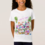 Happy Snowmans Merry Christmas Party Kids T-Shirt<br><div class="desc">Happy Snowmans Merry Christmas Party Funny Drawing Cartoon Snowman and Text - Choose / Add Your Unique Text / Font / Colour - Make Your Special Gift - Resize and move or remove and add elements / image with customisation tool ! - Drawing and Design by MIGNED. You can also...</div>