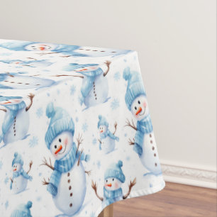 Happy Snowmen Tablecloth