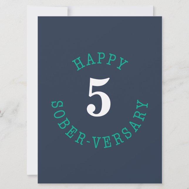 Happy Sober-versary Card (Front)