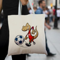Happy Soccer Star Gecko Kicking Football Cartoon