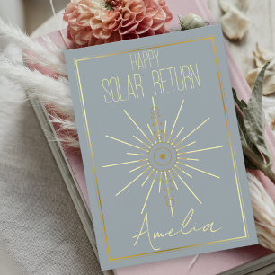 Happy Solar Return  Holiday Card