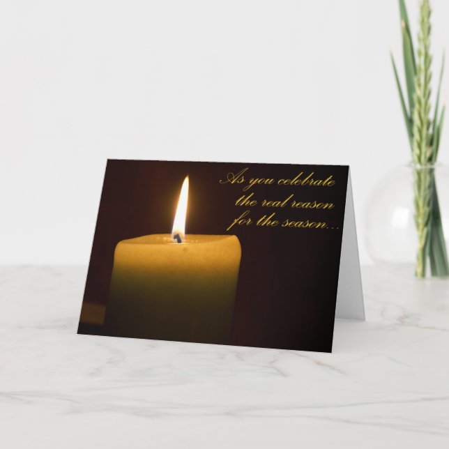 Happy Solstice Flame Card (Front)