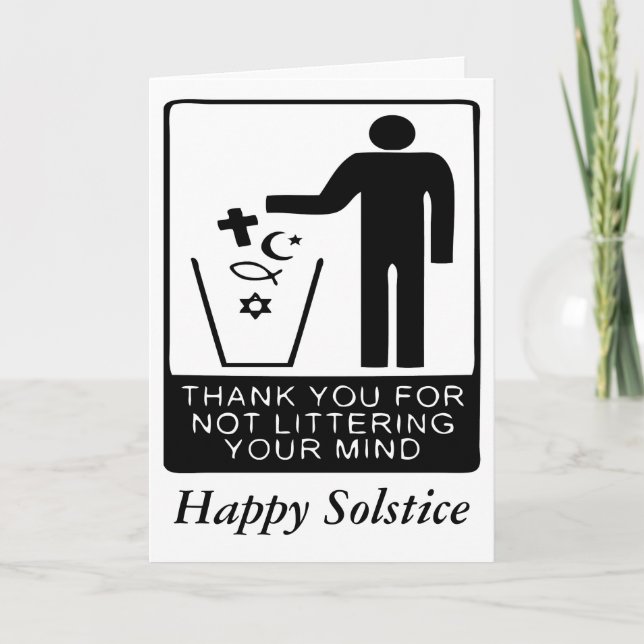 Happy Solstice Holiday Card (Front)