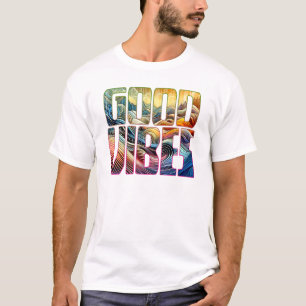 Happy Sounds Good Vibes Colour Burst T-Shirt