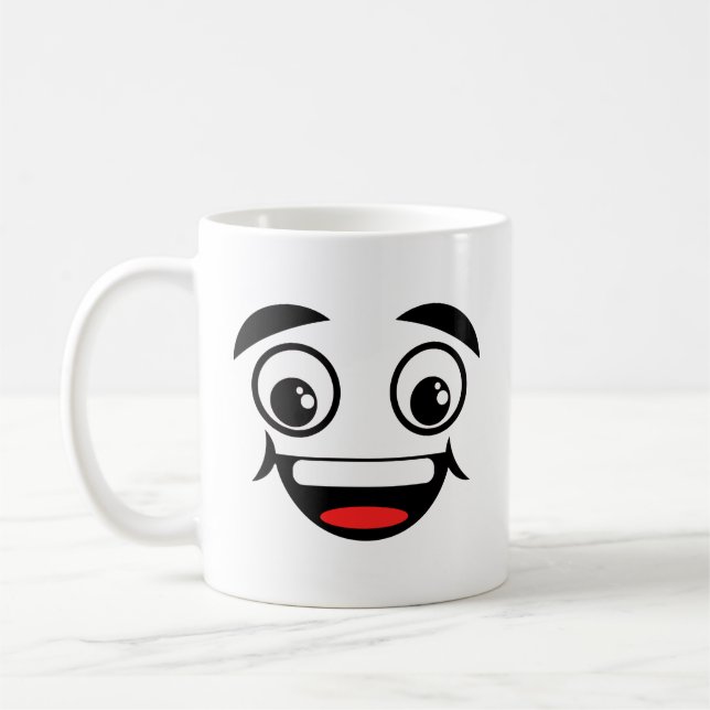 Happy Soy Face Coffee Mug (Left)