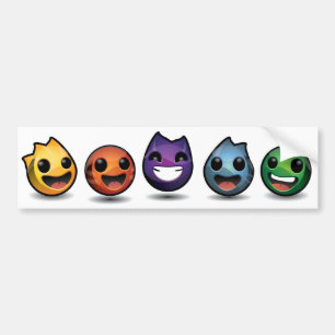 Happy Sphereheads Group Bumper Sticker