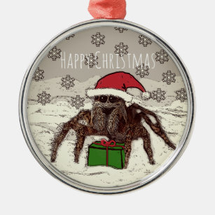 Happy Spider Christmas Ornament
