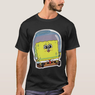 Happy Sponge in A Fishbowl Full of Water Bob T-Shirt