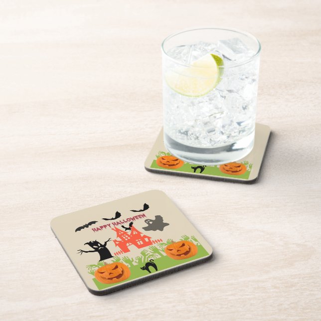 Happy Spooktastic Halloween Coaster (Right Side)