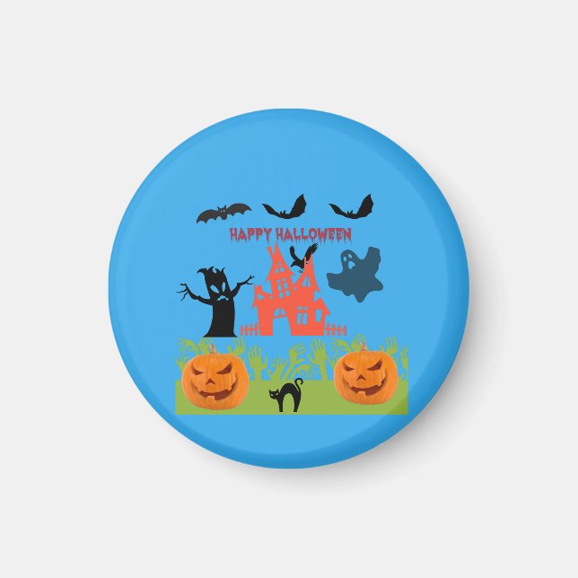 Happy Spooktastic Halloween Magnet (Front)