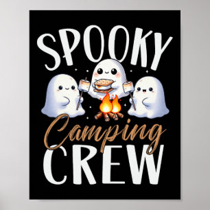 Happy Spooky Camping Crew Halloween Campfire 2024  Poster