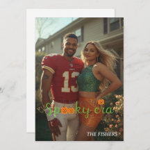 Happy spooky era card family photo halloween era