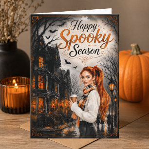 Happy Spooky Season Cosy Happy Halloween Card
