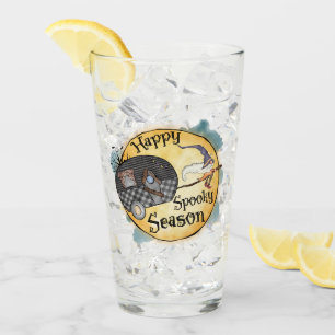 Happy Spooky Season   Halloween Camping Glass