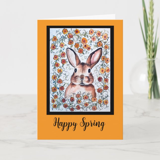Happy Spring Bunny Card