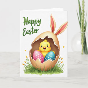 Happy Spring Hatchling Easter Card