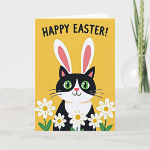 Happy Spring Kitty Easter Card