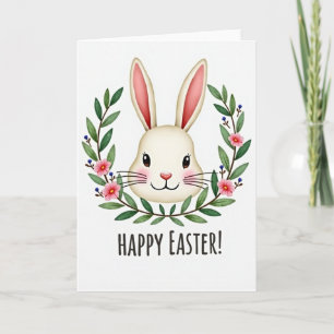 Happy Spring Lagomorph Head Card