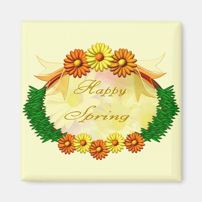 Happy Spring Magnet (Front)
