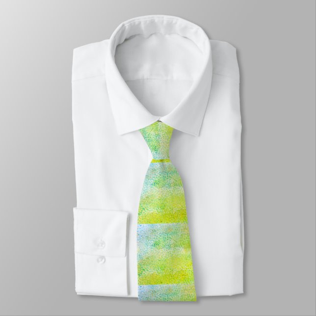 Happy Spring Men's Tie (Tied)