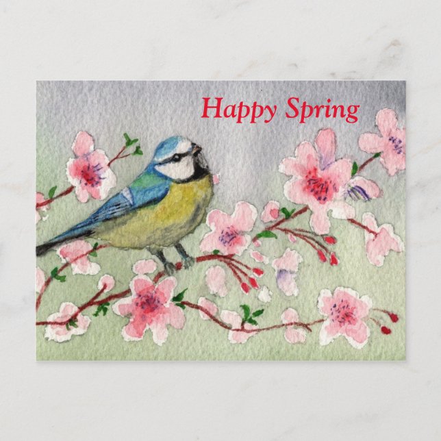 Happy Spring Postcard (Front)
