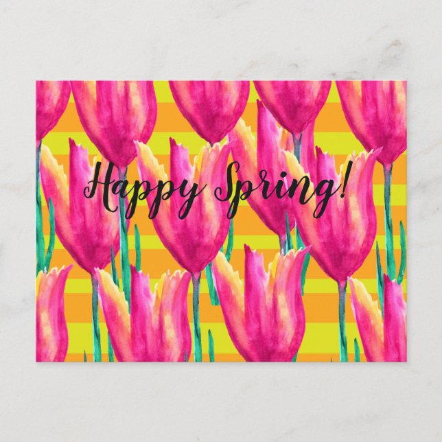 Happy Spring Postcard (Front)