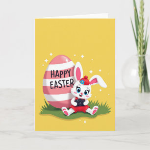 Happy Spring Rabbit Photo Card