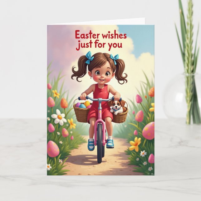 Happy Spring Ride Greeting Card (Front)