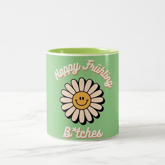 Happy Spring Two-Tone Coffee Mug (Center)