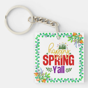 Happy Spring Y’all-90996 Key Ring