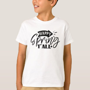 Happy Spring Y’all Typography Design-49765 T-Shirt