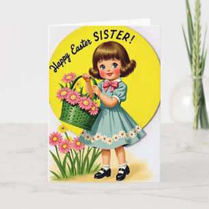 Happy Springtime Girl Card