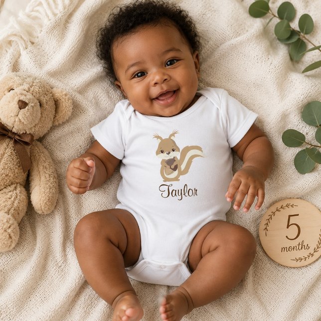 Happy Squirrel Baby Bodysuit (Creator Uploaded)