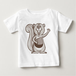 Happy Squirrel Baby T-Shirt